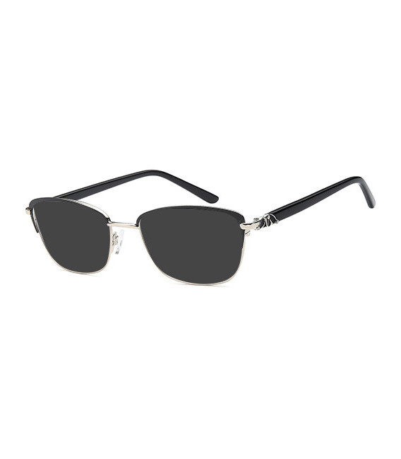 SFE-10758 sunglasses in Black Silver