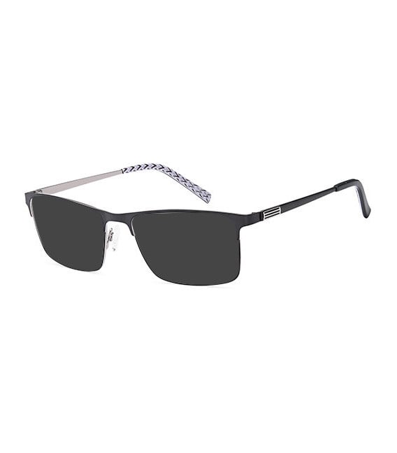 SFE-10727 sunglasses in Black/Silver