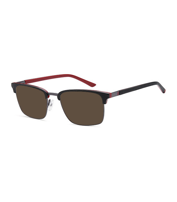 SFE-10709 sunglasses in Black/Red