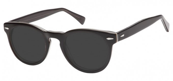 Sunglasses in Black/Clear Grey