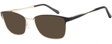 SFE-10777 sunglasses in Black Gold