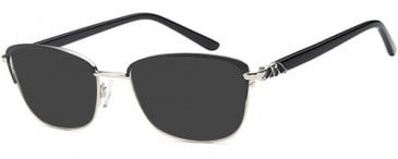SFE-10758 sunglasses in Black Silver