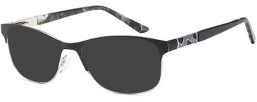 SFE-10756 sunglasses in Black Silver