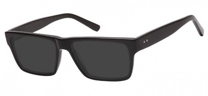 Sunglasses in Black/Green