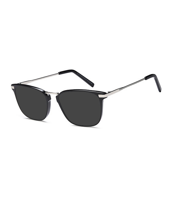 SFE-10695 sunglasses in Black/Silver