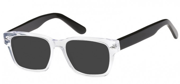 Sunglasses in Crystal/Black