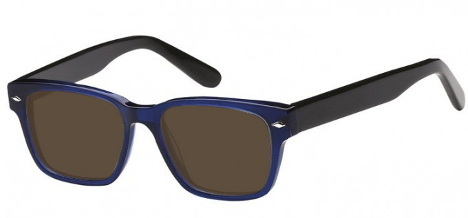 Sunglasses in Clear Blue/Black