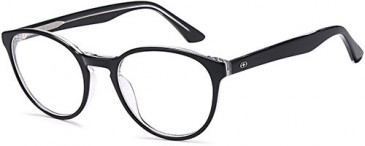 No Fear NOF8037 kids glasses in Black Crystal