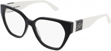 Karl Lagerfeld KL6053 glasses in Black/White