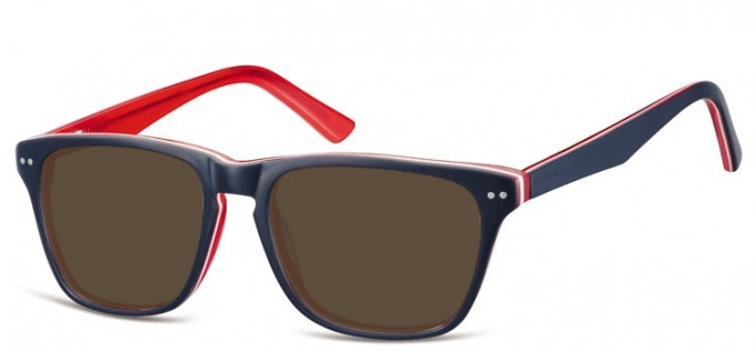 Sunglasses in Blue/Red