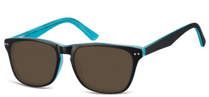 Sunglasses in Black/Turquoise