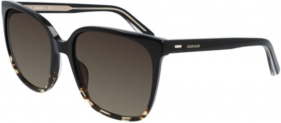 Calvin Klein CK21707S sunglasses in Black/Amber