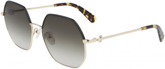Longchamp LO140SL sunglasses in Gold/Green