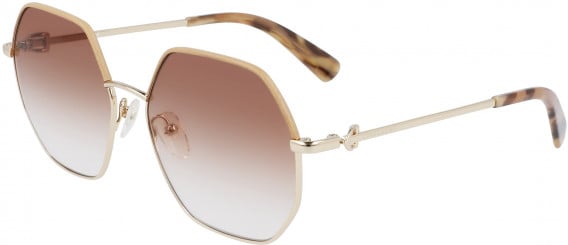 Longchamp LO140SL sunglasses in Gold/Cappuccino