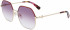 Longchamp LO140SL sunglasses in Gold/Burgundy