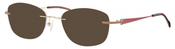 Ferucci Titanium FE734 sunglasses in Gold/Pink