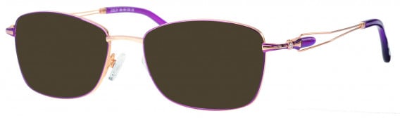 Ferucci Titanium FE724 sunglasses in Gold/Purple