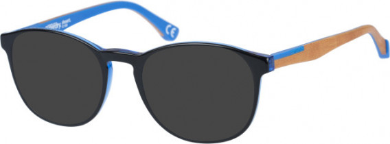 Superdry SDO-DESERT sunglasses in Black/Blue