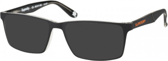 Superdry SDO-BENDOSPORT sunglasses in Black/Crystal