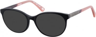 Botaniq BIO-1002 sunglasses in Gloss Black/Pink