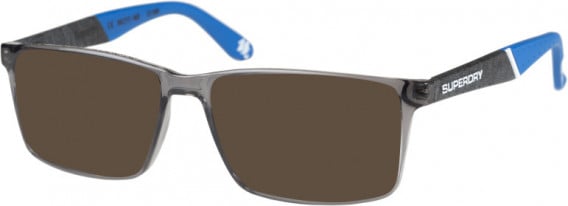 Superdry SDO-BENDOSPORT sunglasses in Grey/Blue