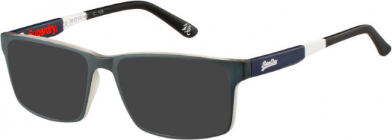 Superdry SDO-BENDO sunglasses in Grey/Crystal