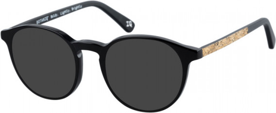 Botaniq BIO-1013 sunglasses in Black/Cork