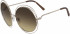 Chloé CE114S sunglasses in Gold/Tranp Brown/Grad Brown O