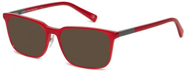 Benetton BEO1030 sunglasses in Red