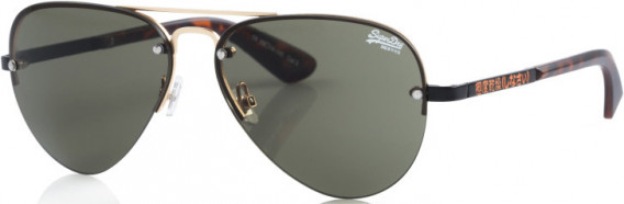 Superdry SDS-YATOMI sunglasses in Gold/Tortoise