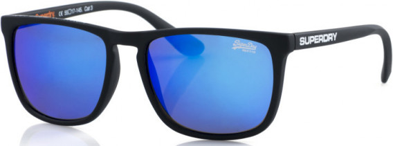 Superdry SDS-SHOCKWAVE sunglasses in Black Blue