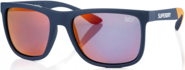 Superdry SDS-RUNNERX sunglasses in Navy Orange