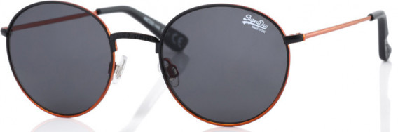 Superdry SDS-ENSO sunglasses in Black/Orange