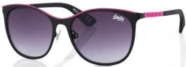 Superdry SDS-ECHOES sunglasses in Black/Pink