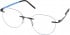 Reykjavik Eyes Black Label SIRUS glasses in Brushed Gun/Blue