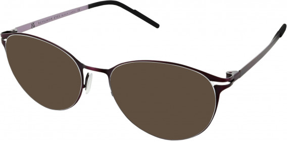 Reykjavik Eyes Black Label ARIA sunglasses in Burgundy/Light Red