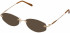 Jaeger 228 Sunglasses in Gold/Brown Rose