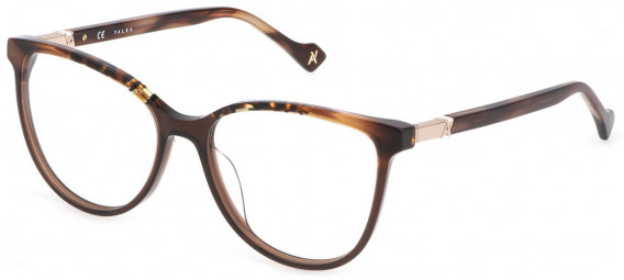 Yalea VYA050V glasses in Shiny Transparent Tobacco
