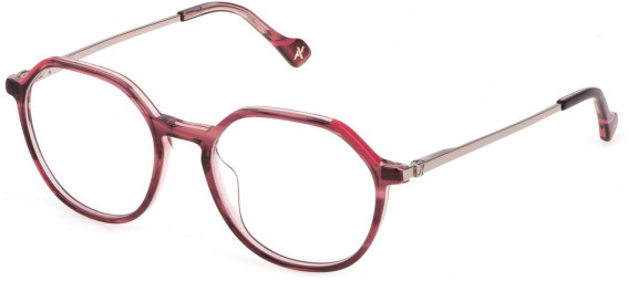 Yalea VYA044V glasses in Shiny Striped Red/Pink