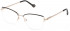 Yalea VYA042 glasses in Rose Gold/Black