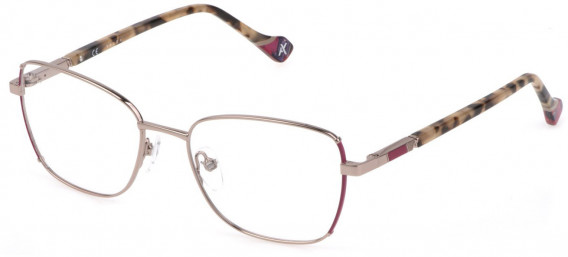 Yalea VYA040 glasses in Shiny Red Gold