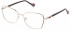 Yalea VYA040 glasses in Shiny Rose Gold/Bordeaux