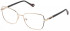 Yalea VYA040 glasses in Shiny Rose Gold/Black
