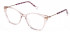 Yalea VYA024 glasses in Shiny Transparent Pink