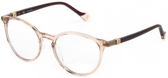 Yalea VYA022 glasses in Shiny Transparent Peach