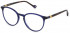 Yalea VYA022 glasses in Shiny Transparent Blue