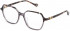 Yalea VYA021V glasses in Shiny Black Brown/Crystal/Weave