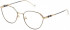 Yalea VYA017 glasses in Shiny Rose Gold/Black