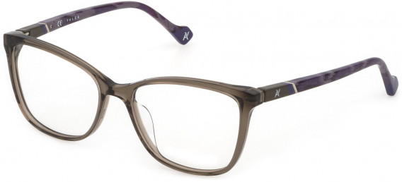 Yalea VYA008 glasses in Shiny Transparent Dove Grey