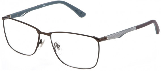 Police VPLF06 glasses in Total Semi Matt Brown